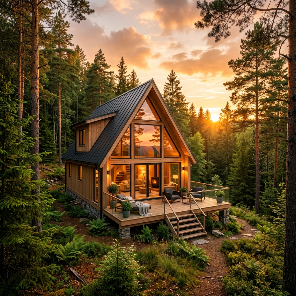 Üçgen Ev (A-Frame)