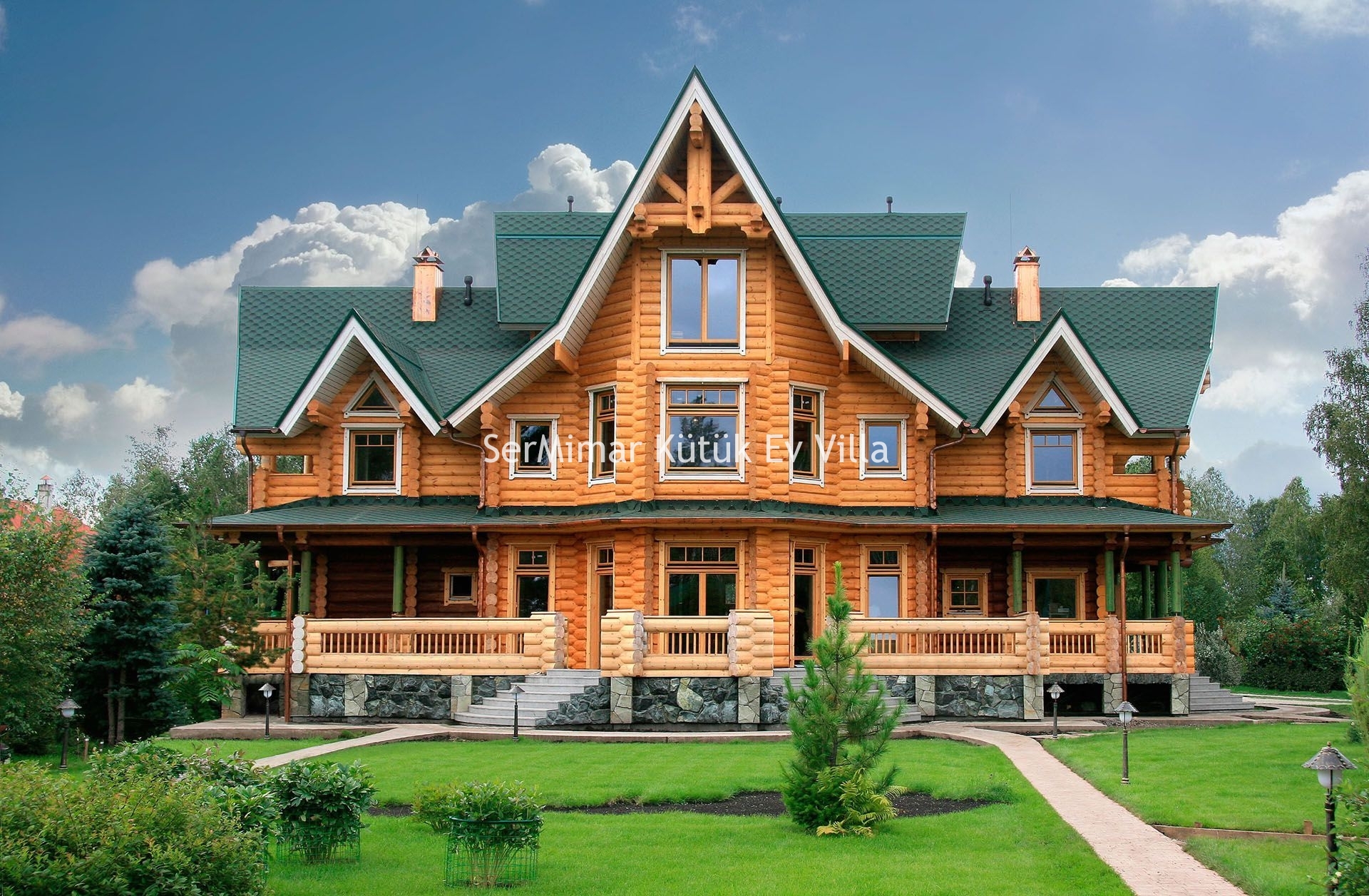 Amerikan Tarzı Ahşap Ev Villa Modelleri