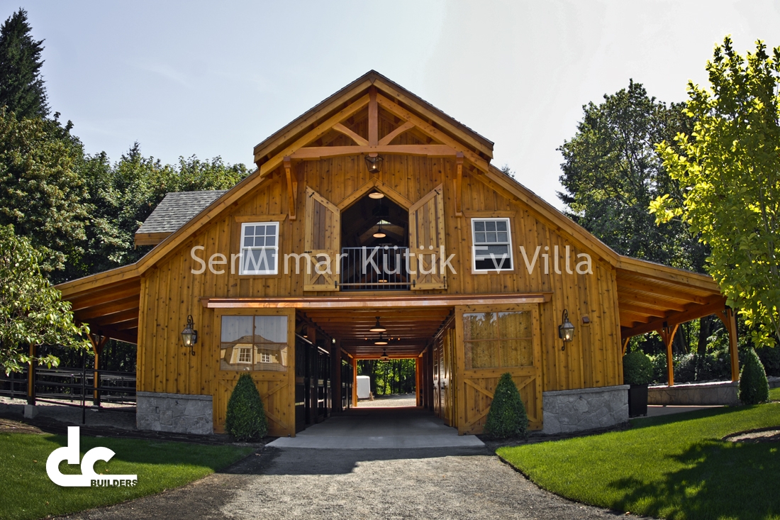 Kütük Ev Ahşap Villa Proje Çizimleri