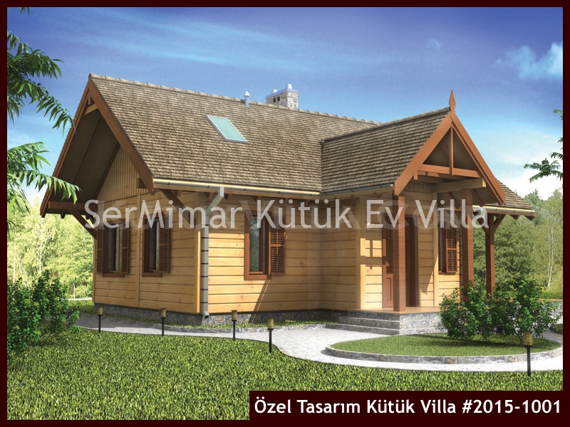 Özel Tasarım Kütük Villa #2015-1001 Ahşap Villa