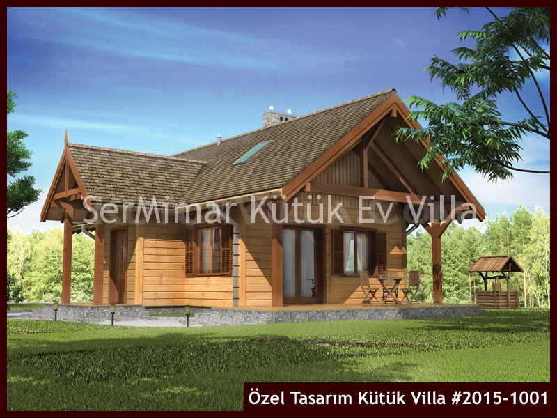 Özel Tasarım Kütük Villa #2015-1001 Kütük Ev İç/Dış Görseli 3