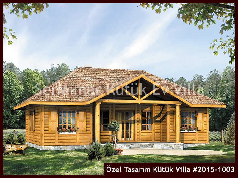 Özel Tasarım Kütük Villa #2015-1003 Kütük Ev İç/Dış Görseli 3