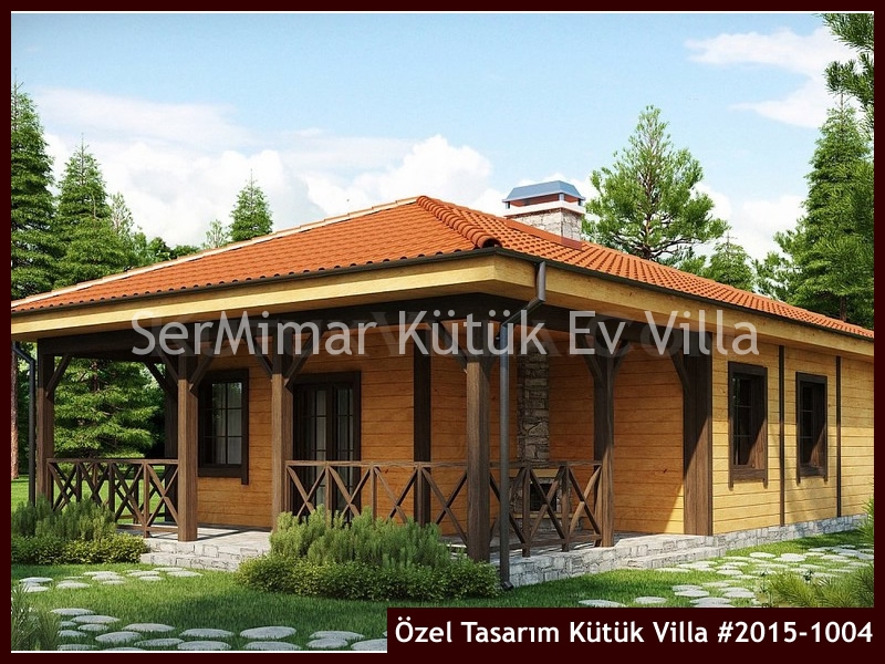 Özel Tasarım Kütük Villa #2015-1004 Ahşap Villa