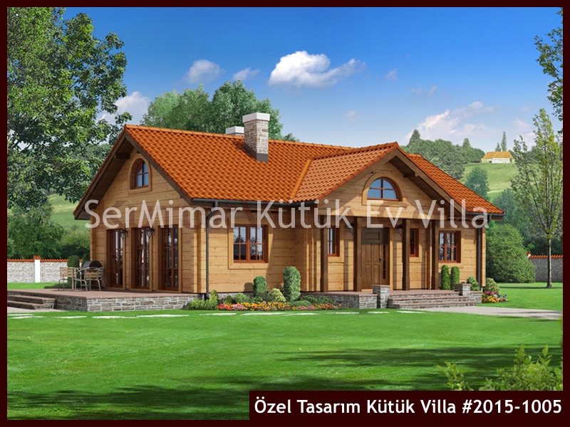 Özel Tasarım Kütük Villa #2015-1005 Ahşap Villa
