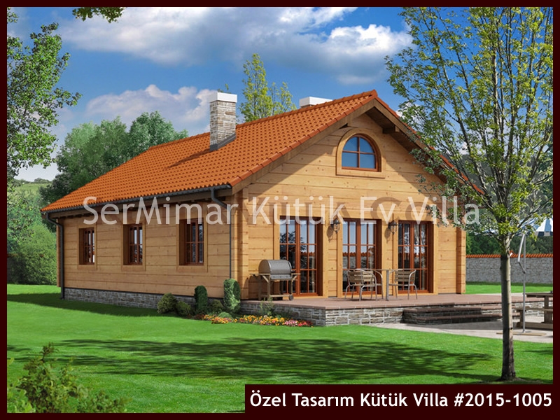 Özel Tasarım Kütük Villa #2015-1005 Kütük Ev İç/Dış Görseli 3