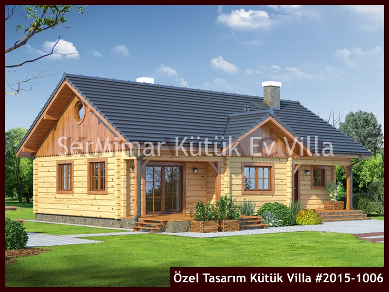 Özel Tasarım Kütük Villa #2015-1006 Ahşap Villa