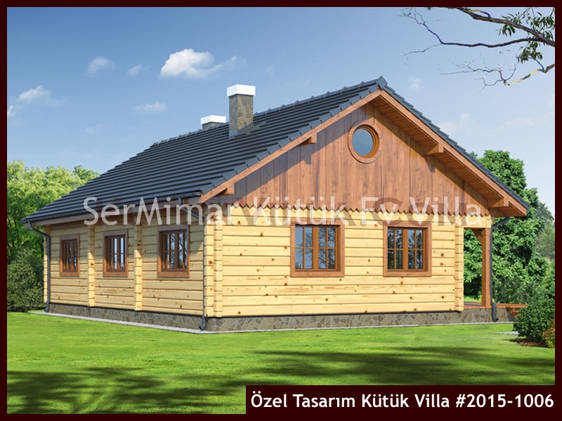 Özel Tasarım Kütük Villa #2015-1006 Kütük Ev İç/Dış Görseli 3