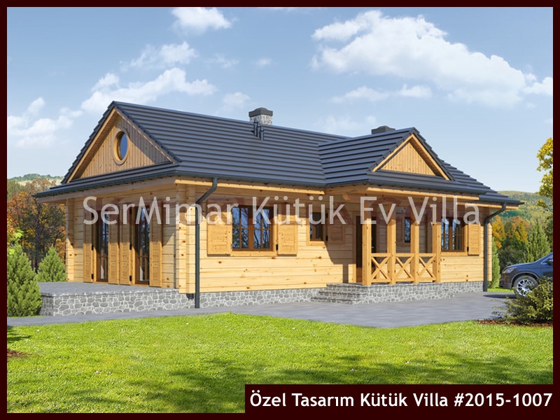 Özel Tasarım Kütük Villa #2015-1007 Ahşap Villa