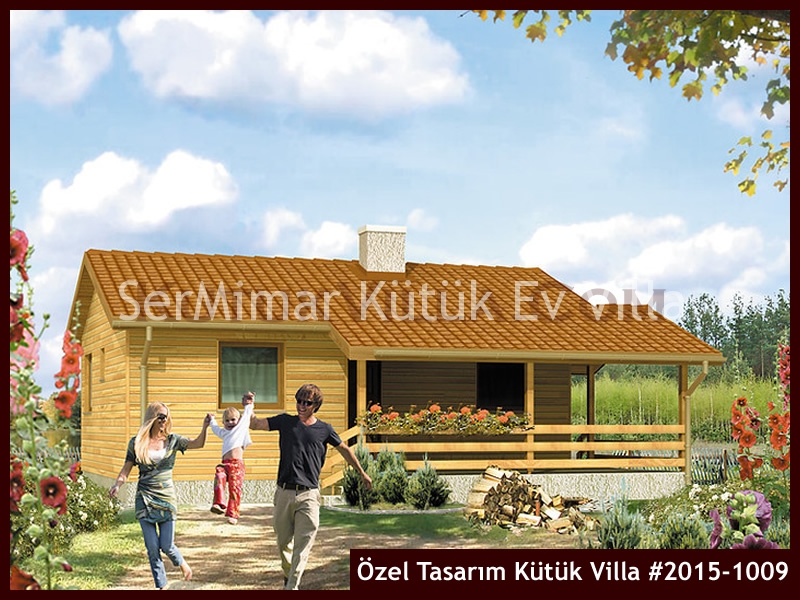 Özel Tasarım Kütük Villa #2015-1009 Ahşap Villa