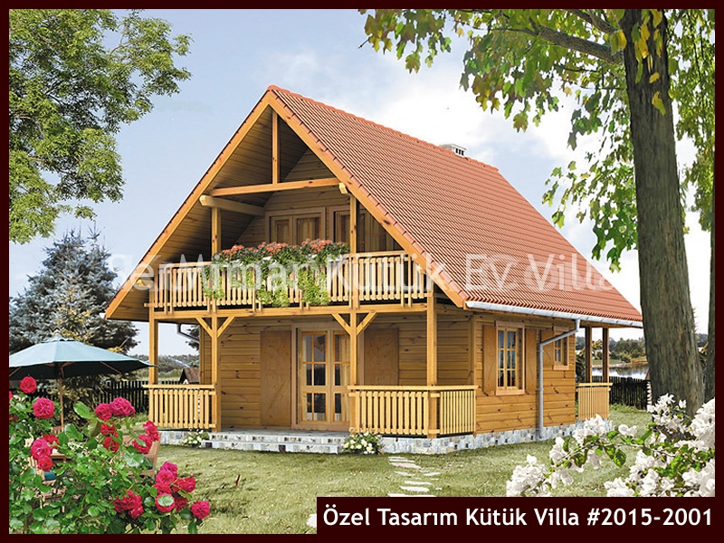 Özel Tasarım Kütük Villa #2015-2001 Ahşap Villa