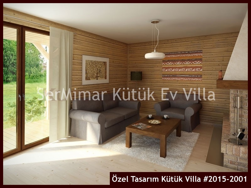 Özel Tasarım Kütük Villa #2015-2001 Kütük Ev İç/Dış Görseli 5