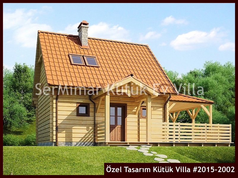 Özel Tasarım Kütük Villa #2015-2002 Ahşap Villa