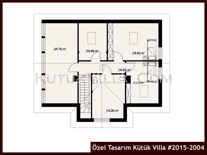 Özel Tasarım Kütük Villa #2015-2004 Kütük Ev İç/Dış Görseli 3