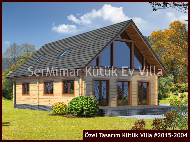 Özel Tasarım Kütük Villa #2015-2004 Kütük Ev İç/Dış Görseli 4