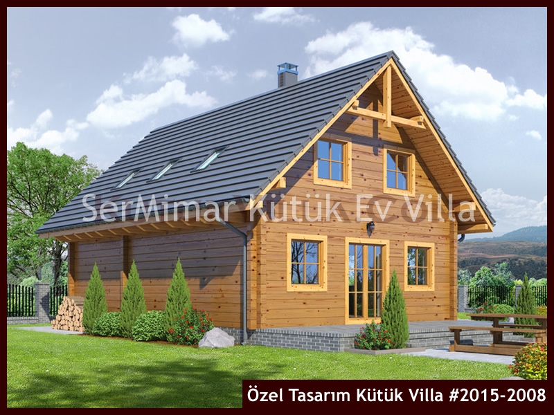 Özel Tasarım Kütük Villa #2015-2008 Kütük Ev İç/Dış Görseli 4