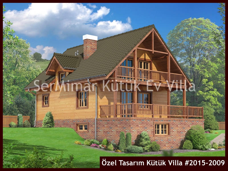 Özel Tasarım Kütük Villa #2015-2009 Kütük Ev İç/Dış Görseli 4