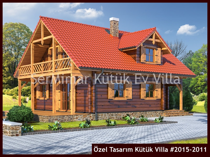 Özel Tasarım Kütük Villa #2015-2011 Ahşap Villa