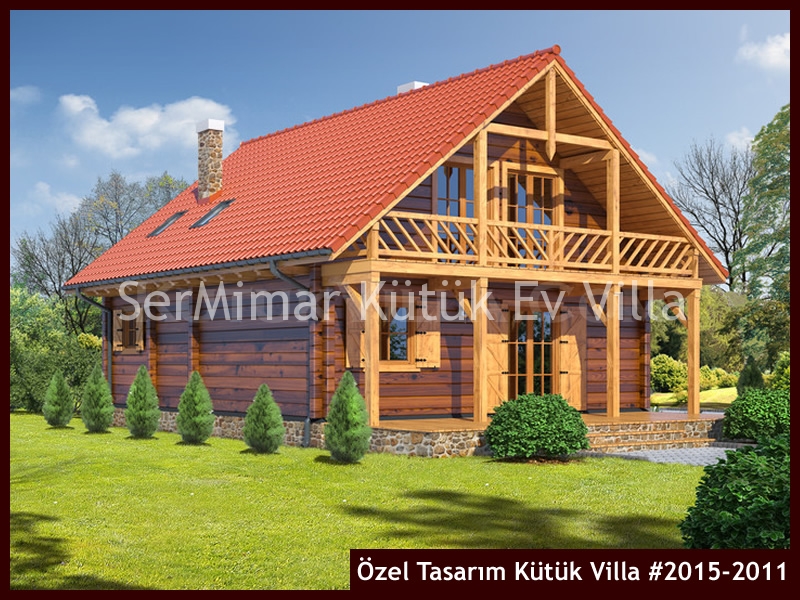 Özel Tasarım Kütük Villa #2015-2011 Kütük Ev İç/Dış Görseli 4