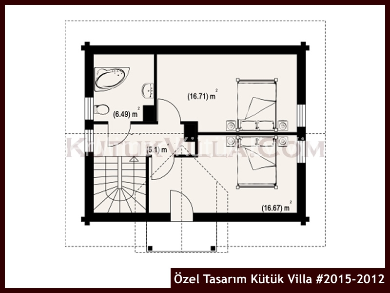 Özel Tasarım Kütük Villa #2015-2012 Kütük Ev İç/Dış Görseli 3