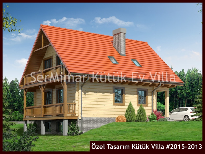 Özel Tasarım Kütük Villa #2015-2013 Ahşap Villa