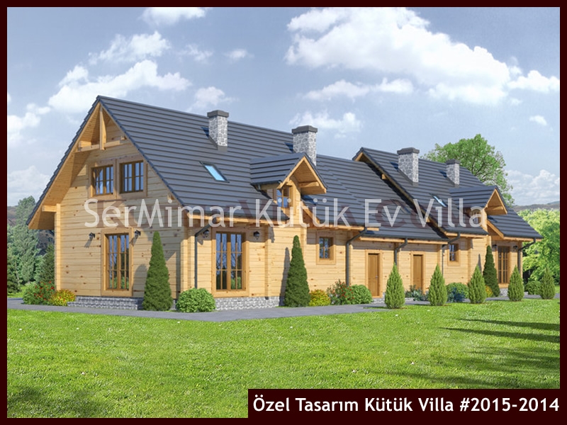 Özel Tasarım Kütük Villa #2015-2014 Ahşap Villa