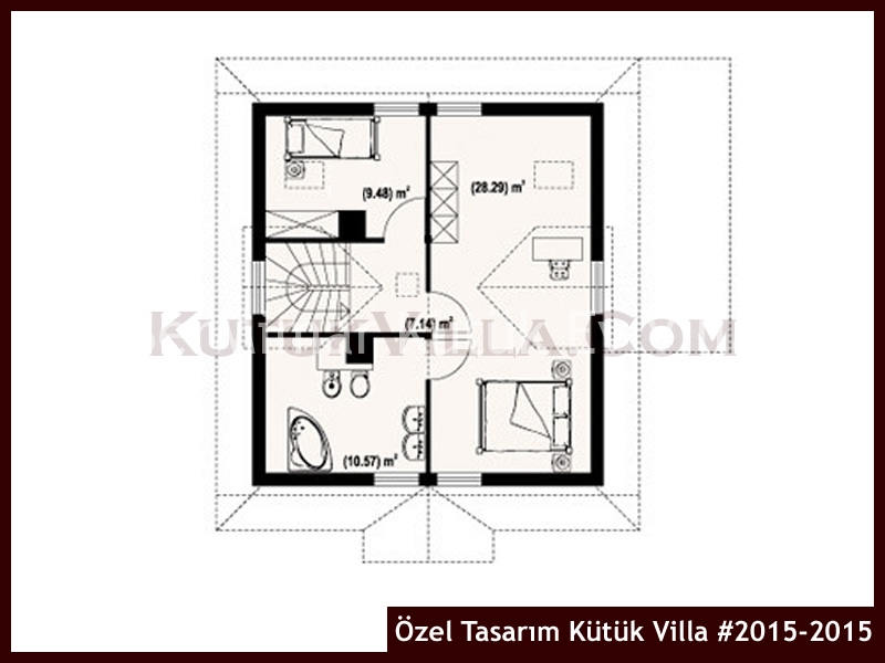 Özel Tasarım Kütük Villa #2015-2015 Kütük Ev İç/Dış Görseli 3