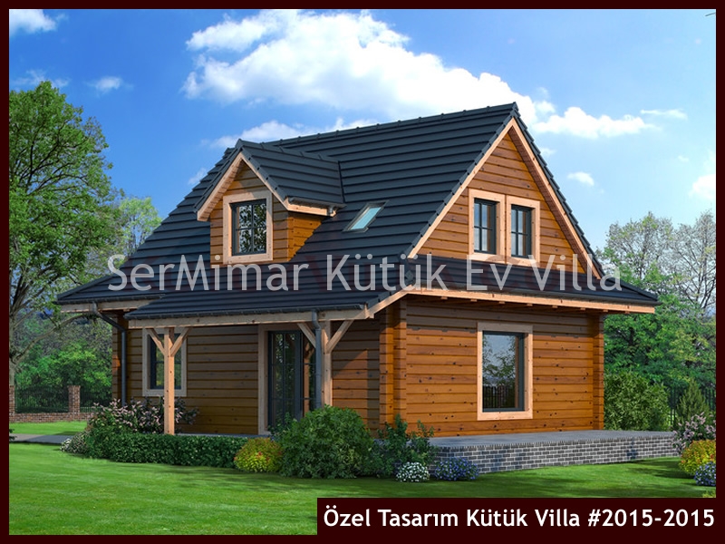 Özel Tasarım Kütük Villa #2015-2015 Kütük Ev İç/Dış Görseli 4