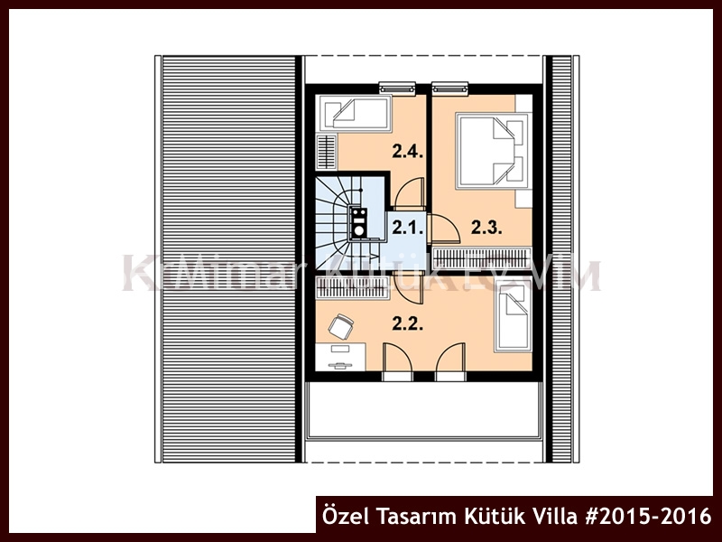 Özel Tasarım Kütük Villa #2015-2016 Kütük Ev İç/Dış Görseli 3