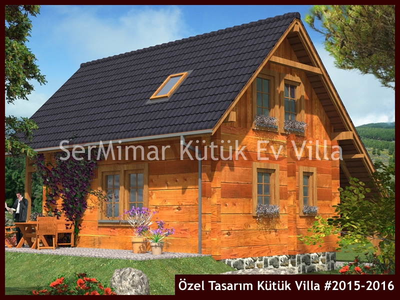 Özel Tasarım Kütük Villa #2015-2016 Kütük Ev İç/Dış Görseli 4