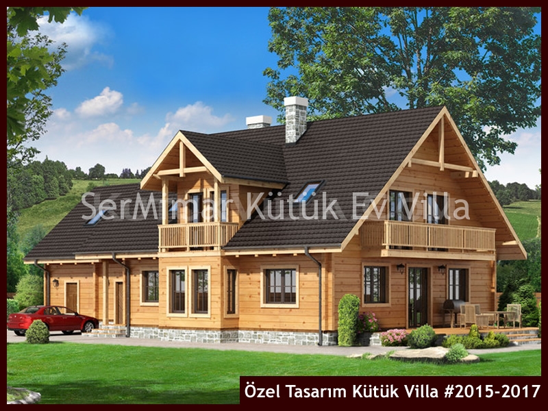 Özel Tasarım Kütük Villa #2015-2017 Ahşap Villa