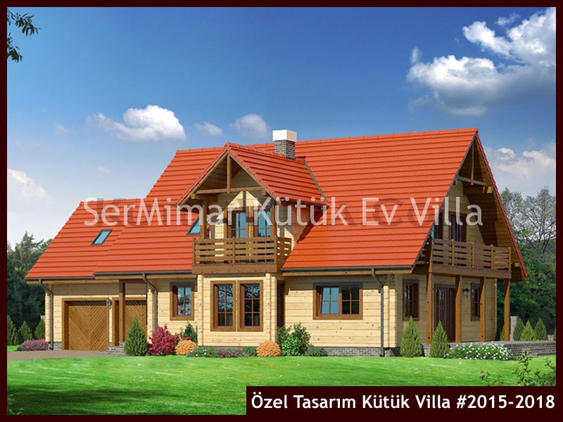 Özel Tasarım Kütük Villa #2015-2018 Ahşap Villa