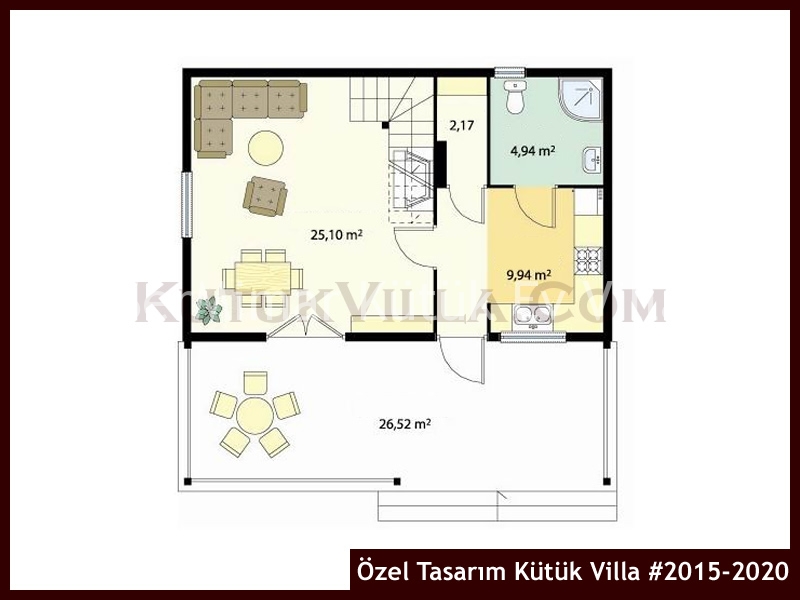 Özel Tasarım Kütük Villa #2015-2020 Kütük Ev İç/Dış Görseli 2