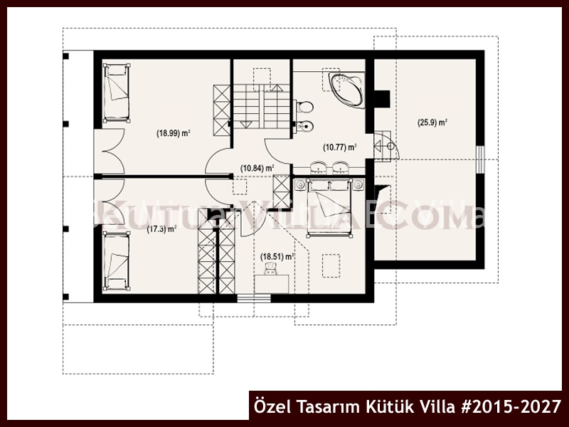 Özel Tasarım Kütük Villa #2015-2027 Kütük Ev İç/Dış Görseli 3