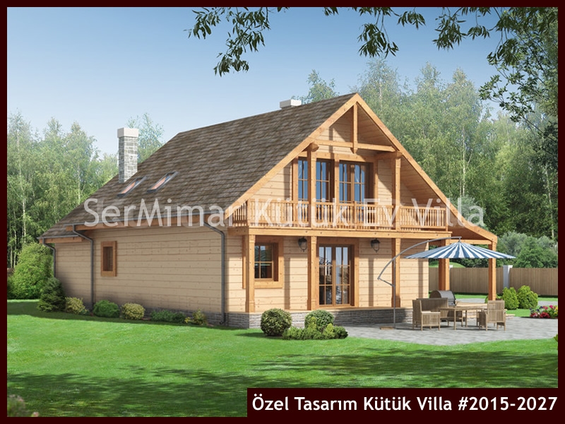 Özel Tasarım Kütük Villa #2015-2027 Kütük Ev İç/Dış Görseli 4