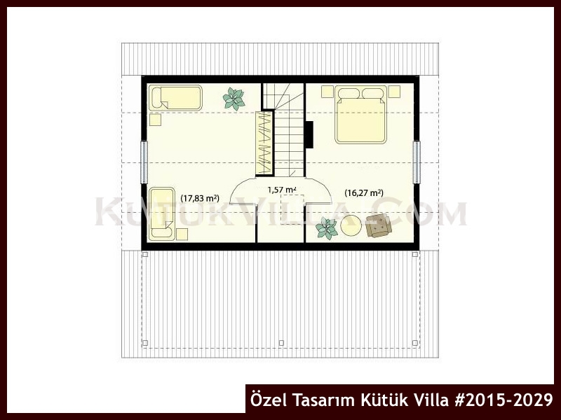 Özel Tasarım Kütük Villa #2015-2029 Kütük Ev İç/Dış Görseli 3