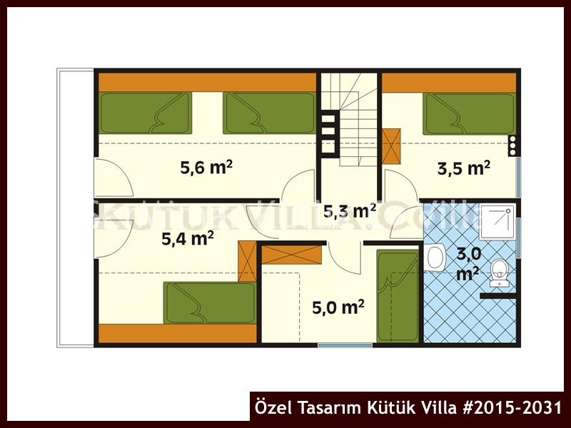Özel Tasarım Kütük Villa #2015-2031 Kütük Ev İç/Dış Görseli 3