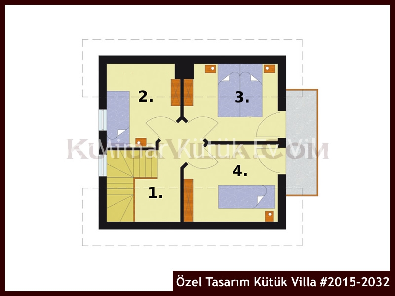 Özel Tasarım Kütük Villa #2015-2032 Kütük Ev İç/Dış Görseli 3