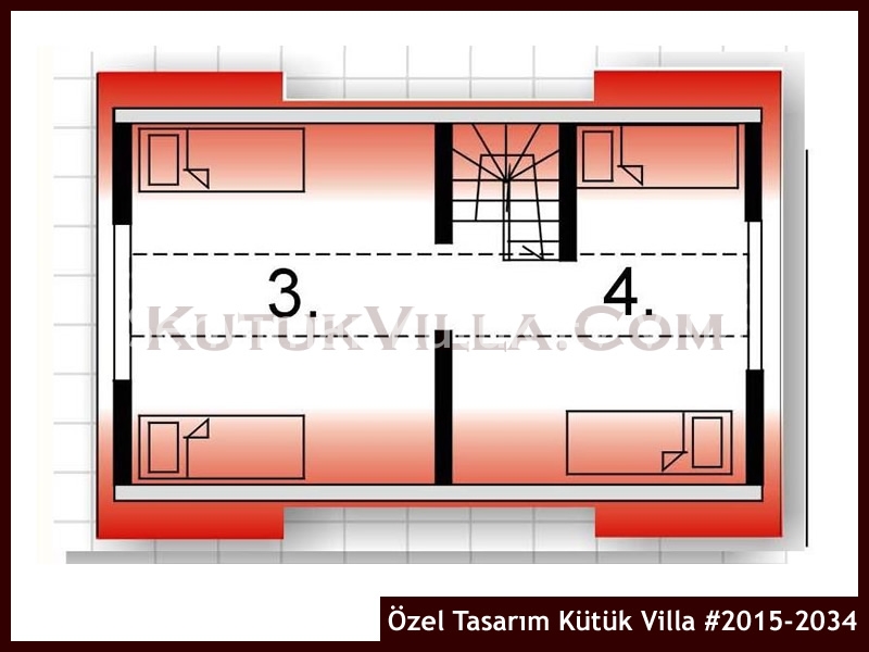 Özel Tasarım Kütük Villa #2015-2034 Kütük Ev İç/Dış Görseli 3