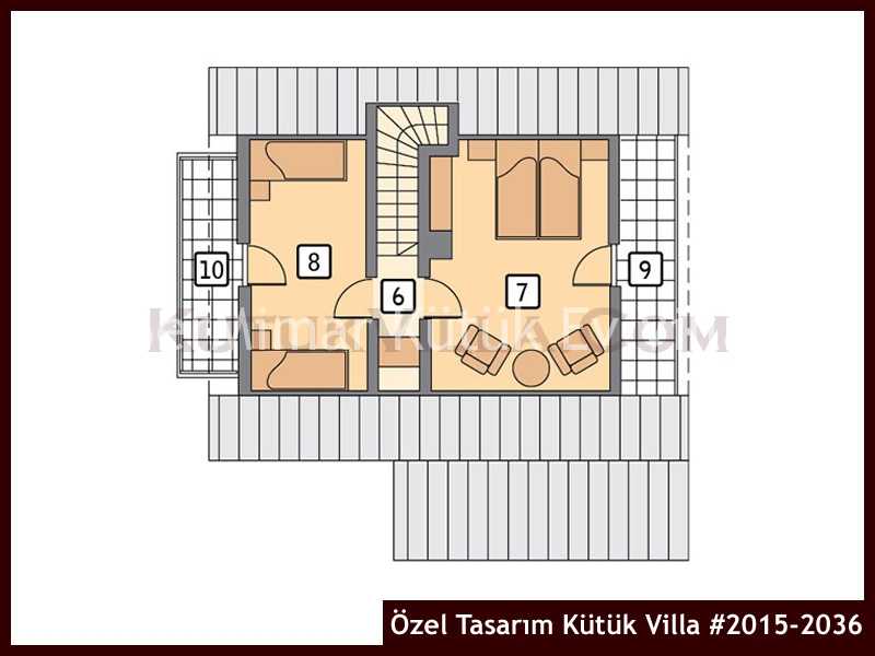 Özel Tasarım Kütük Villa #2015-2036 Kütük Ev İç/Dış Görseli 3